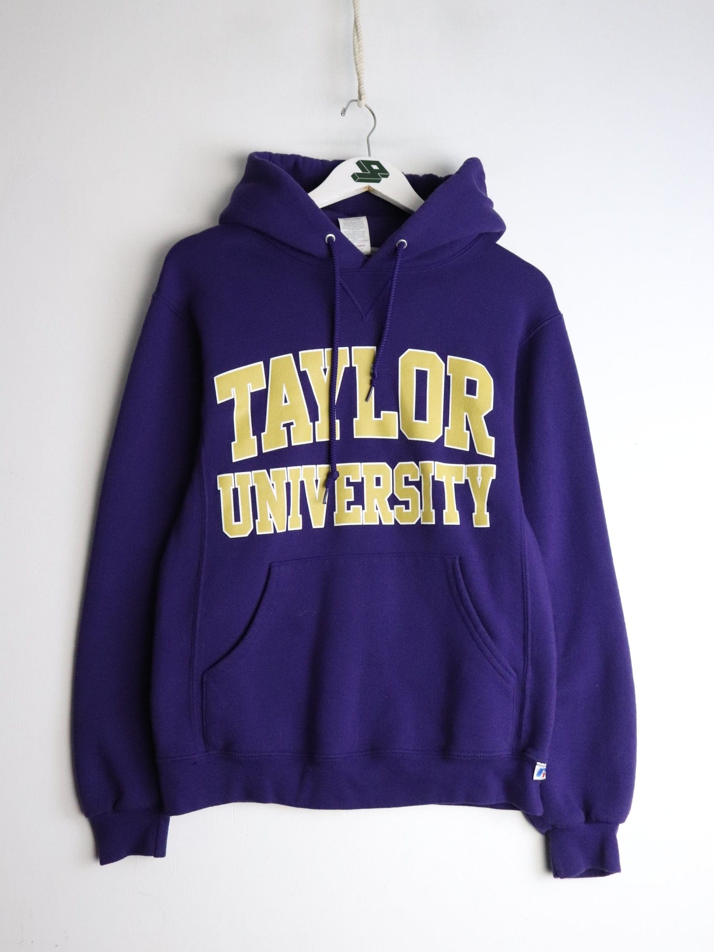 Taylor University Sweatshirt Mens Small Purple Hoodie from propervintagecanada