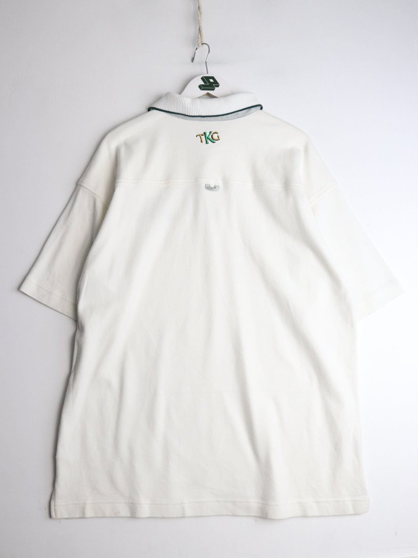 Team Kool Green Polo Shirt Mens XL White from propervintagecanada