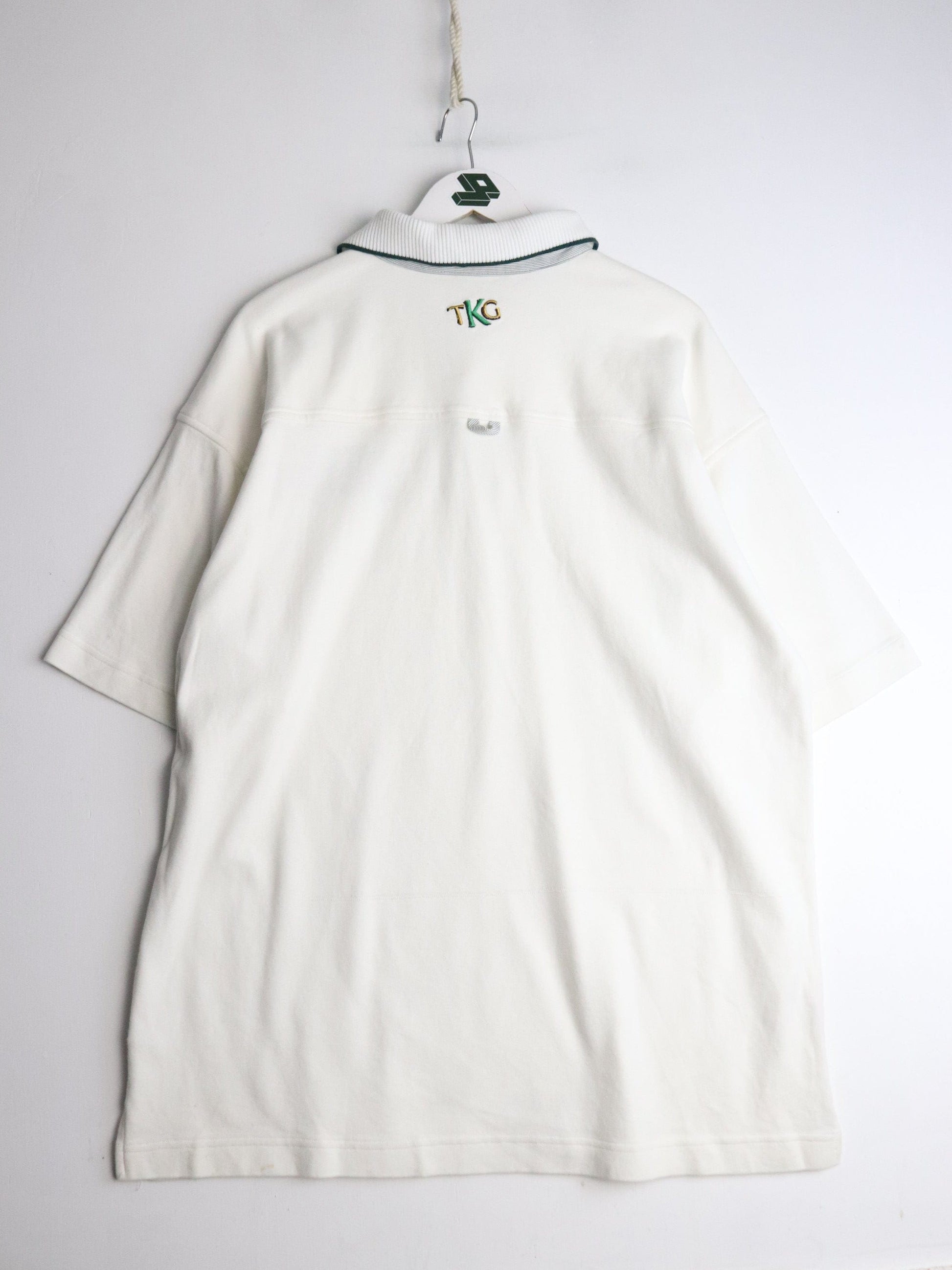 Team Kool Green Polo Shirt Mens XL White from propervintagecanada
