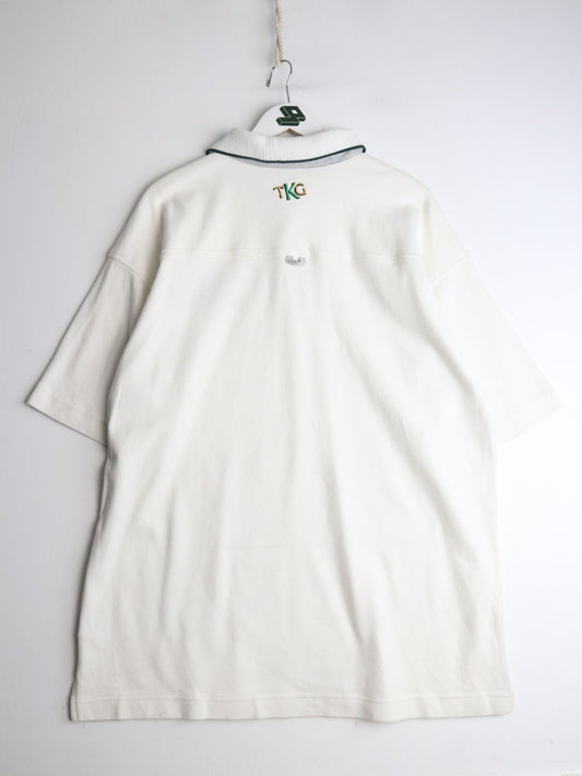 Team Kool Green Polo Shirt Mens XL White from propervintagecanada