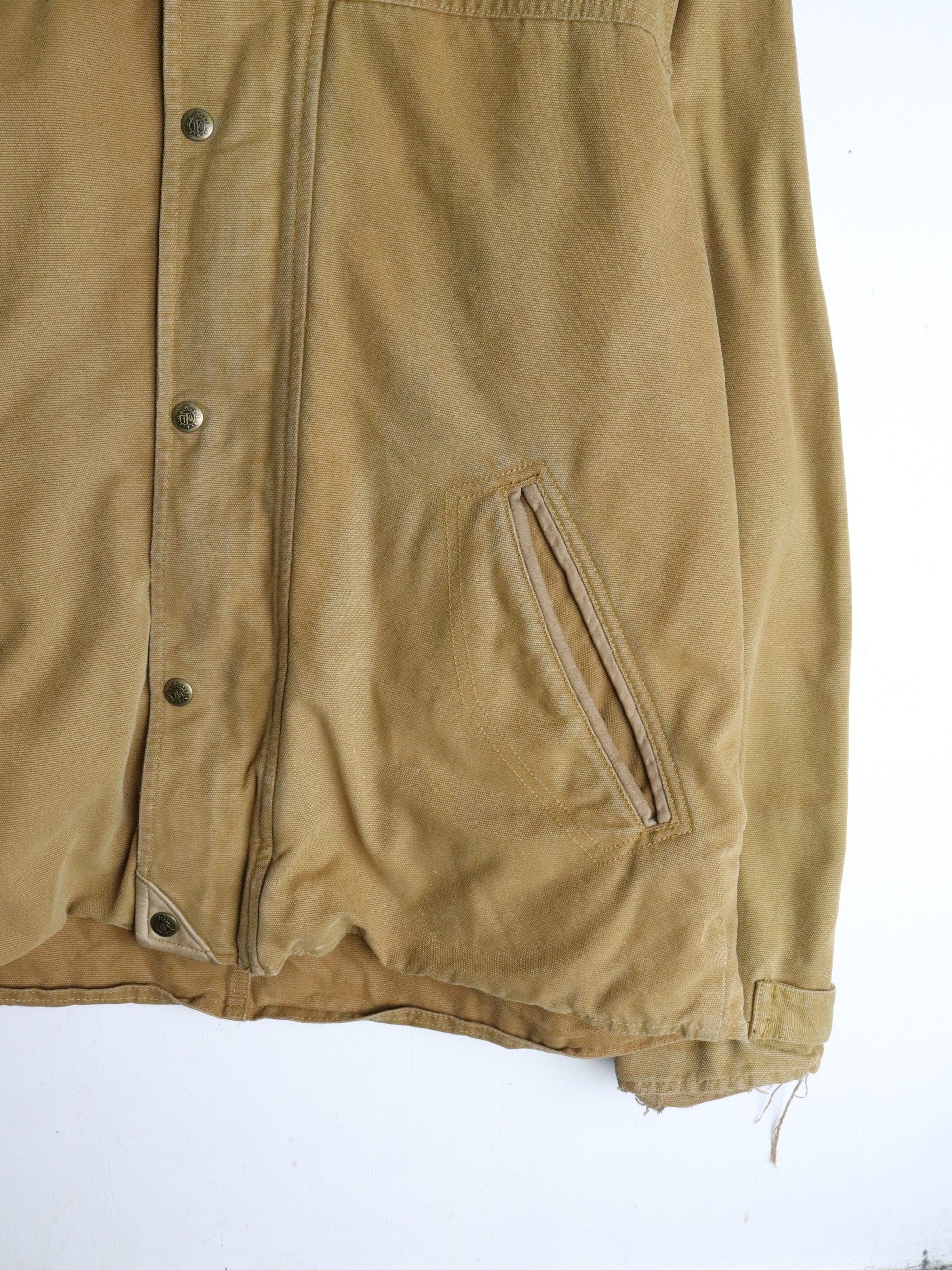 Territory Jeans Jacket Mens Large Brown from propervintagecanada