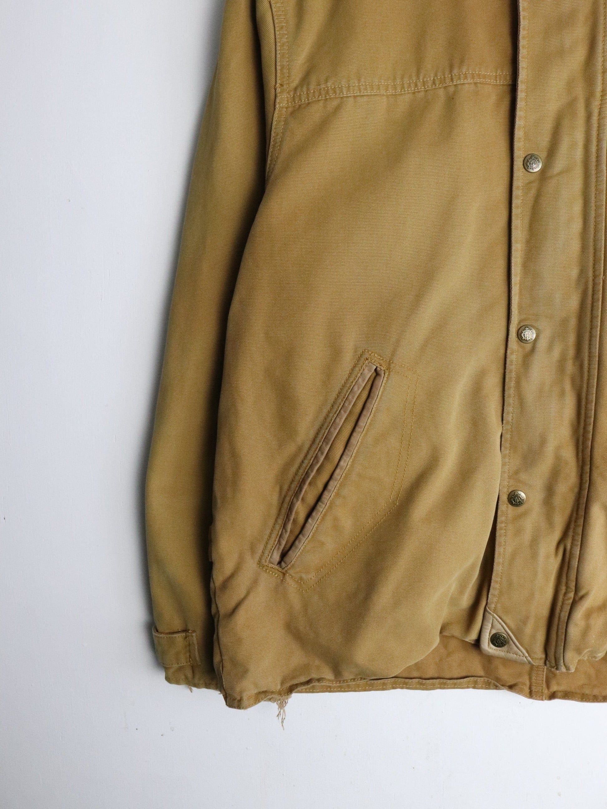Territory Jeans Jacket Mens Large Brown from propervintagecanada