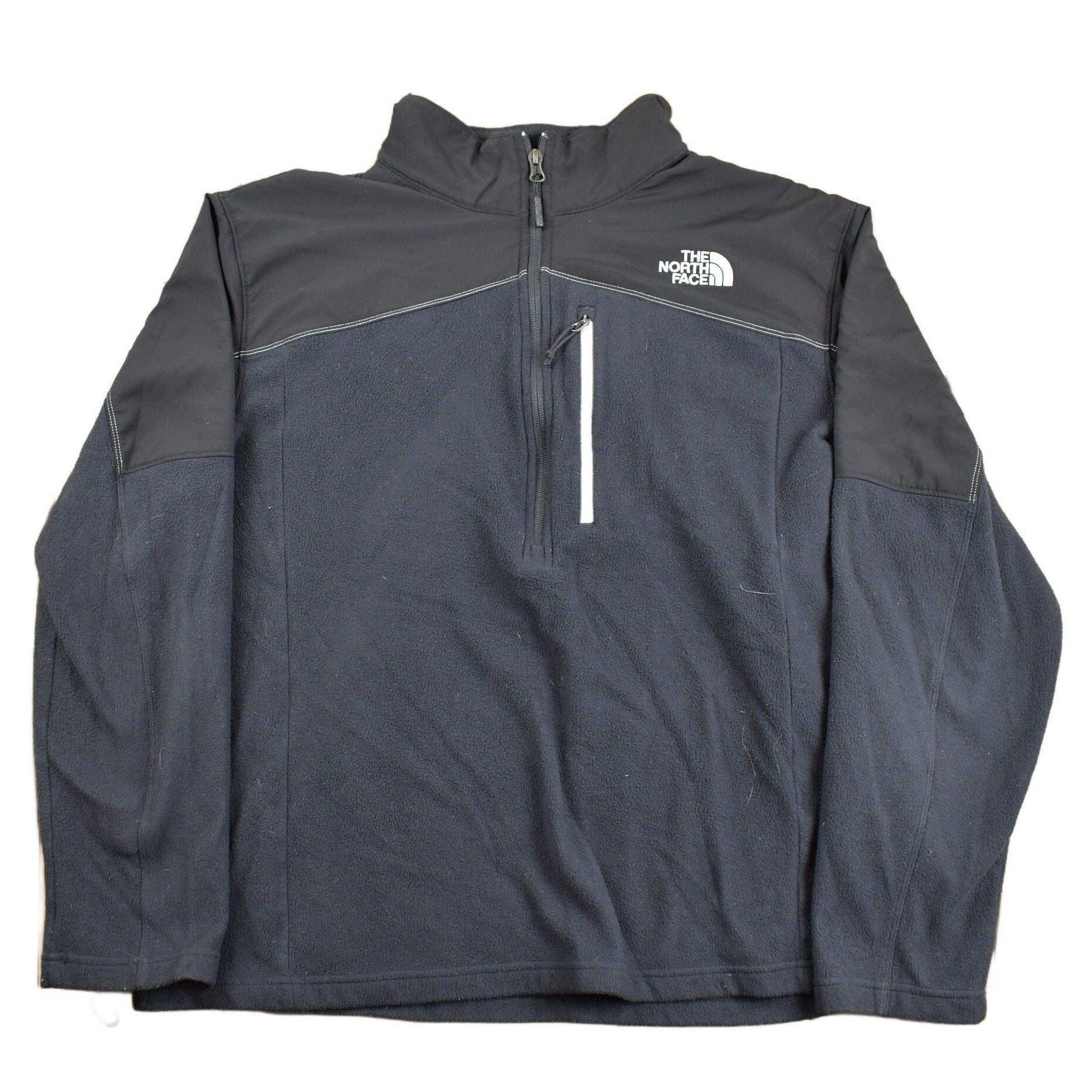 The North Face Clothing > Gender Neutral Adult Clothing > Hoodies & Sweatshirts > Sweatshirts Vintage 1990s North Face Half Zip Sweater Men's XL