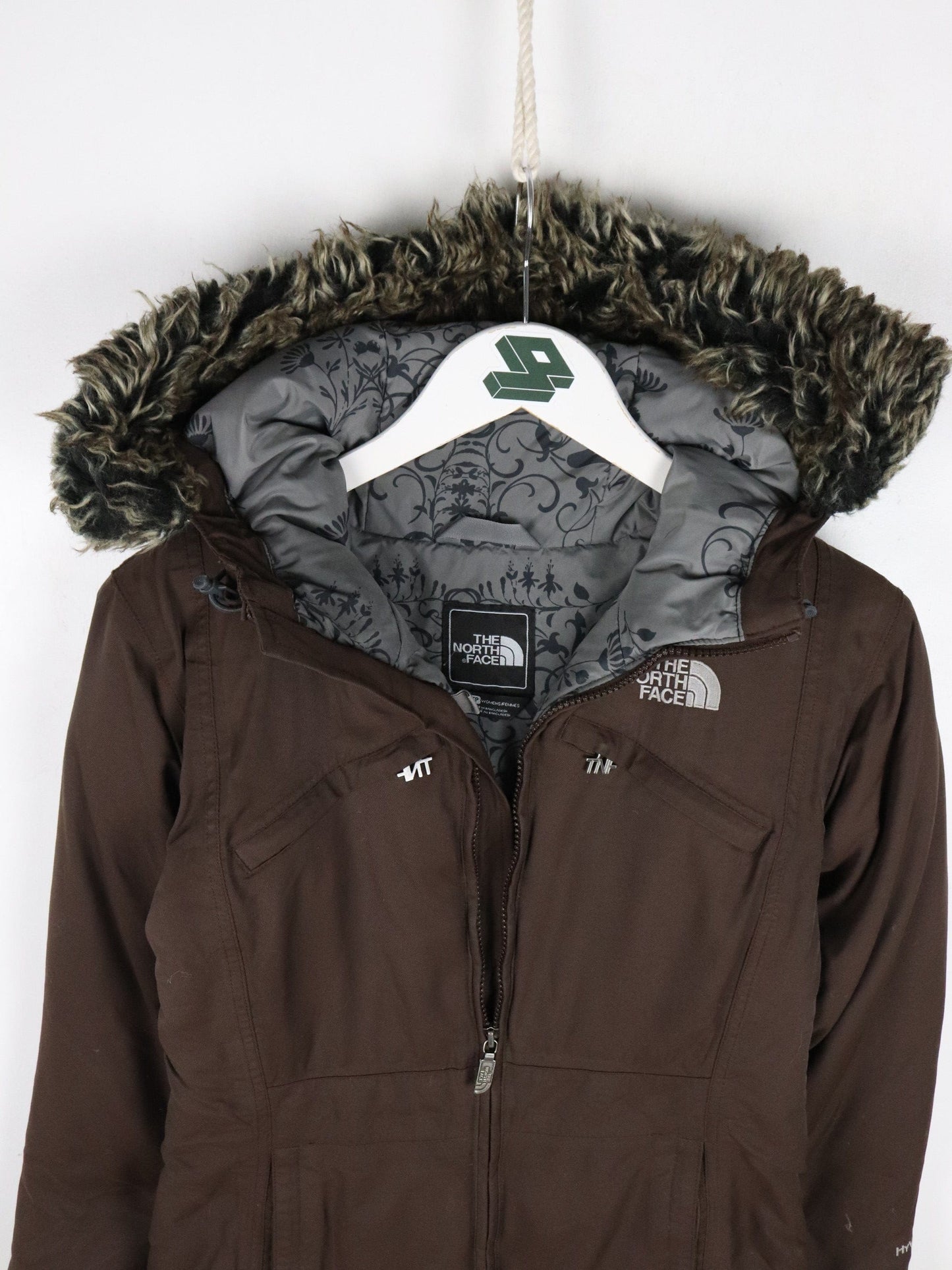 The North Face Jacket Women's XS Brown Down Parka from propervintagecanada