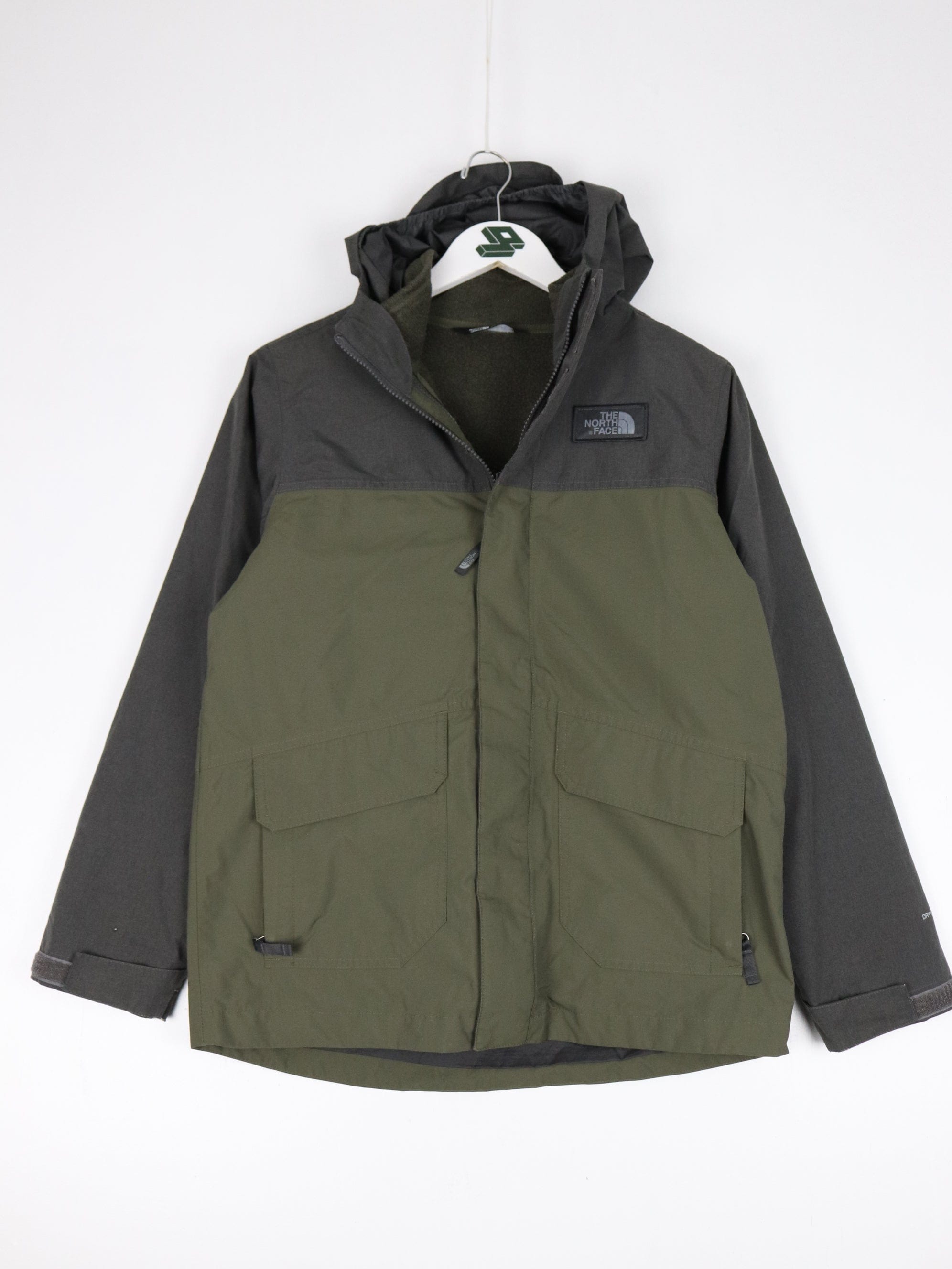 The North Face Jacket Youth L Green Dryvent Outdoors Lined Coat