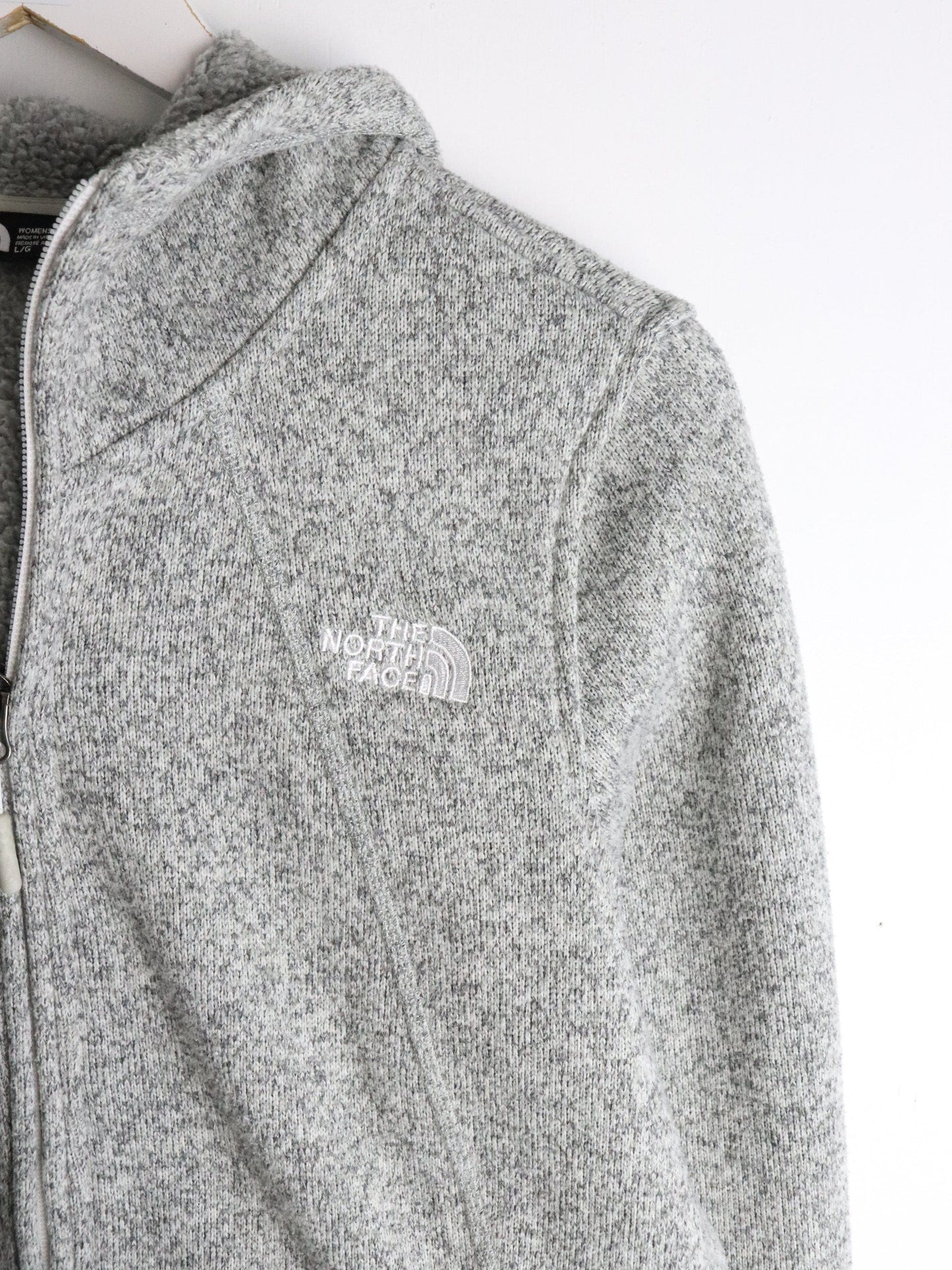 The North Face Sweater Women's Large Grey Full Zip from propervintagecanada