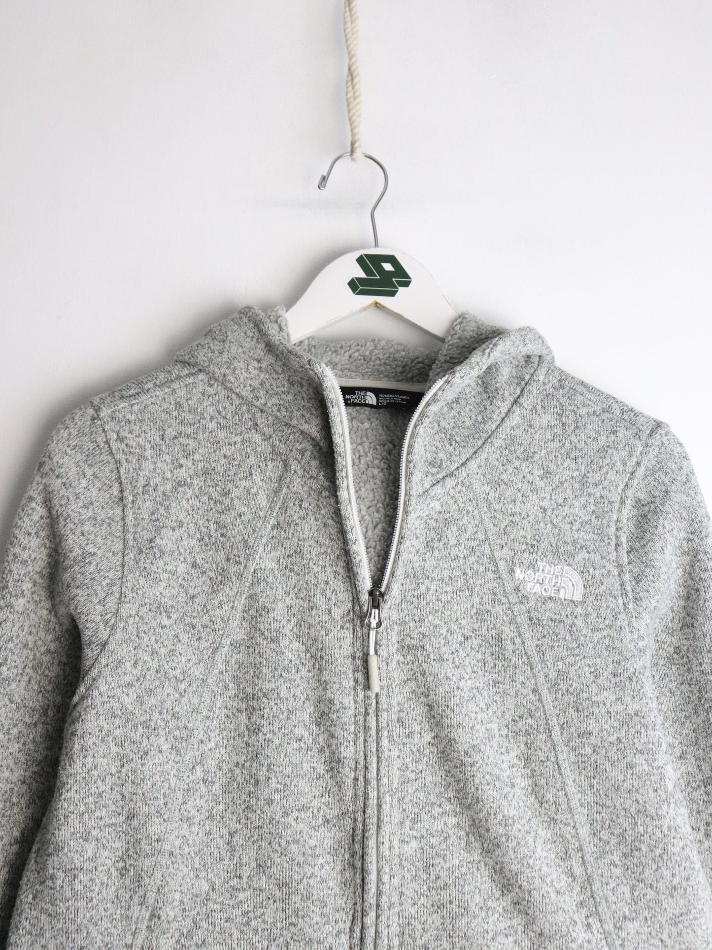 The North Face Sweater Women's Large Grey Full Zip from propervintagecanada