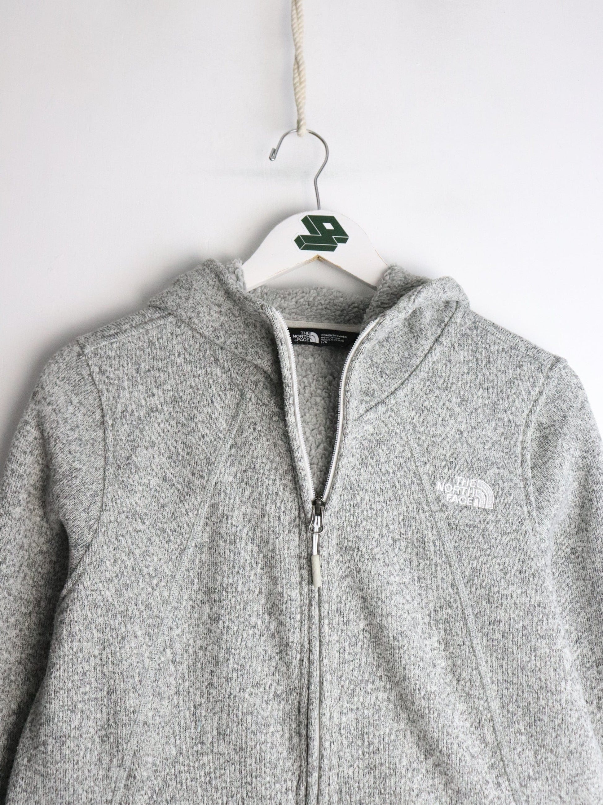 The North Face Sweater Women's Large Grey Full Zip from propervintagecanada