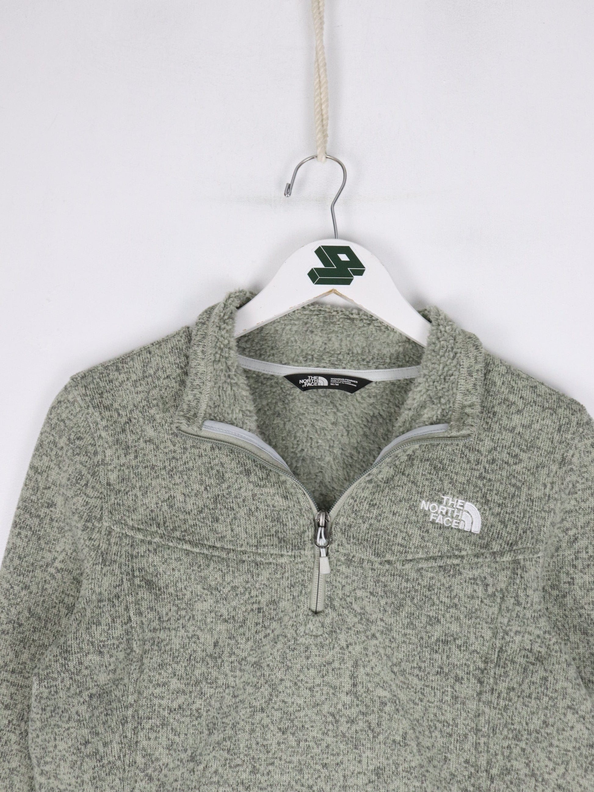 The North Face Sweater Womens Medium Grey Quarter Zip from propervintagecanada