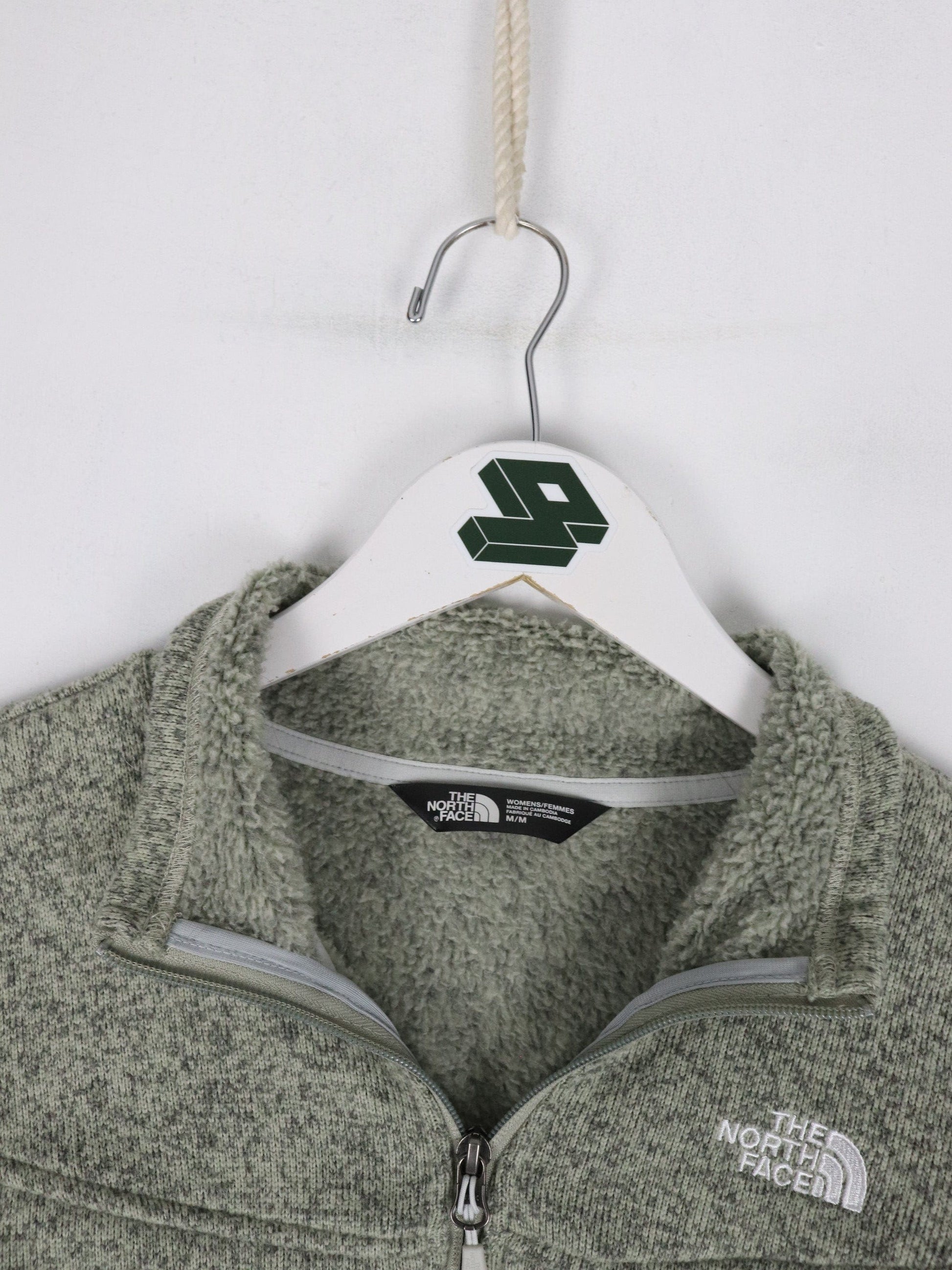 The North Face Sweater Womens Medium Grey Quarter Zip from propervintagecanada