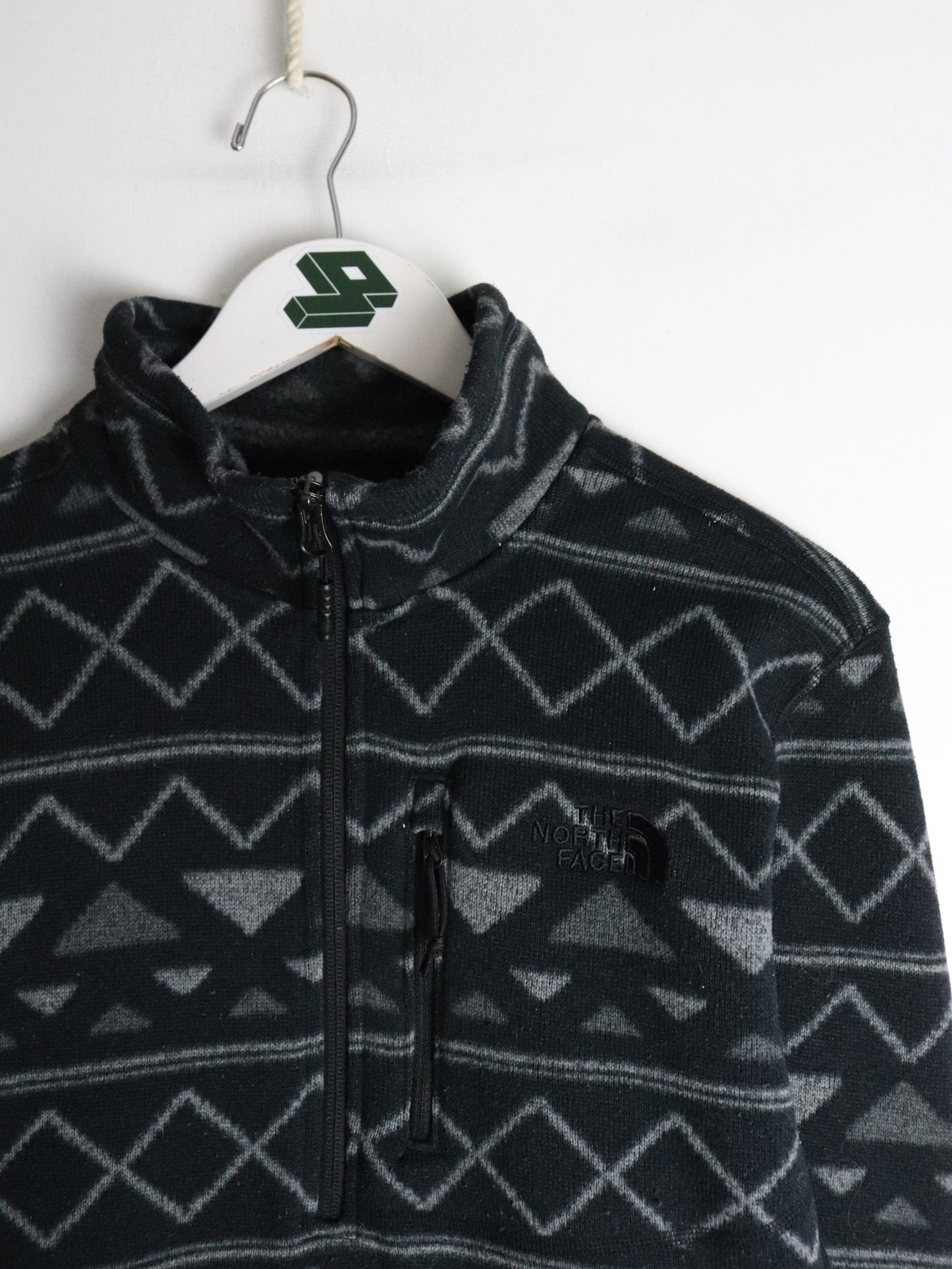 The North Face Sweatshirt Mens Small Black Quarter Zip