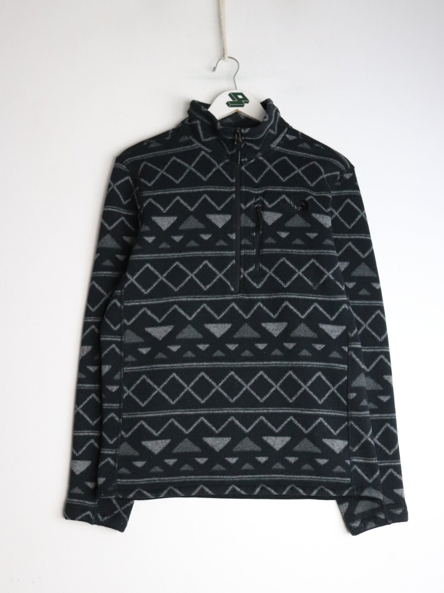 The North Face Sweatshirt Mens Small Black Quarter Zip