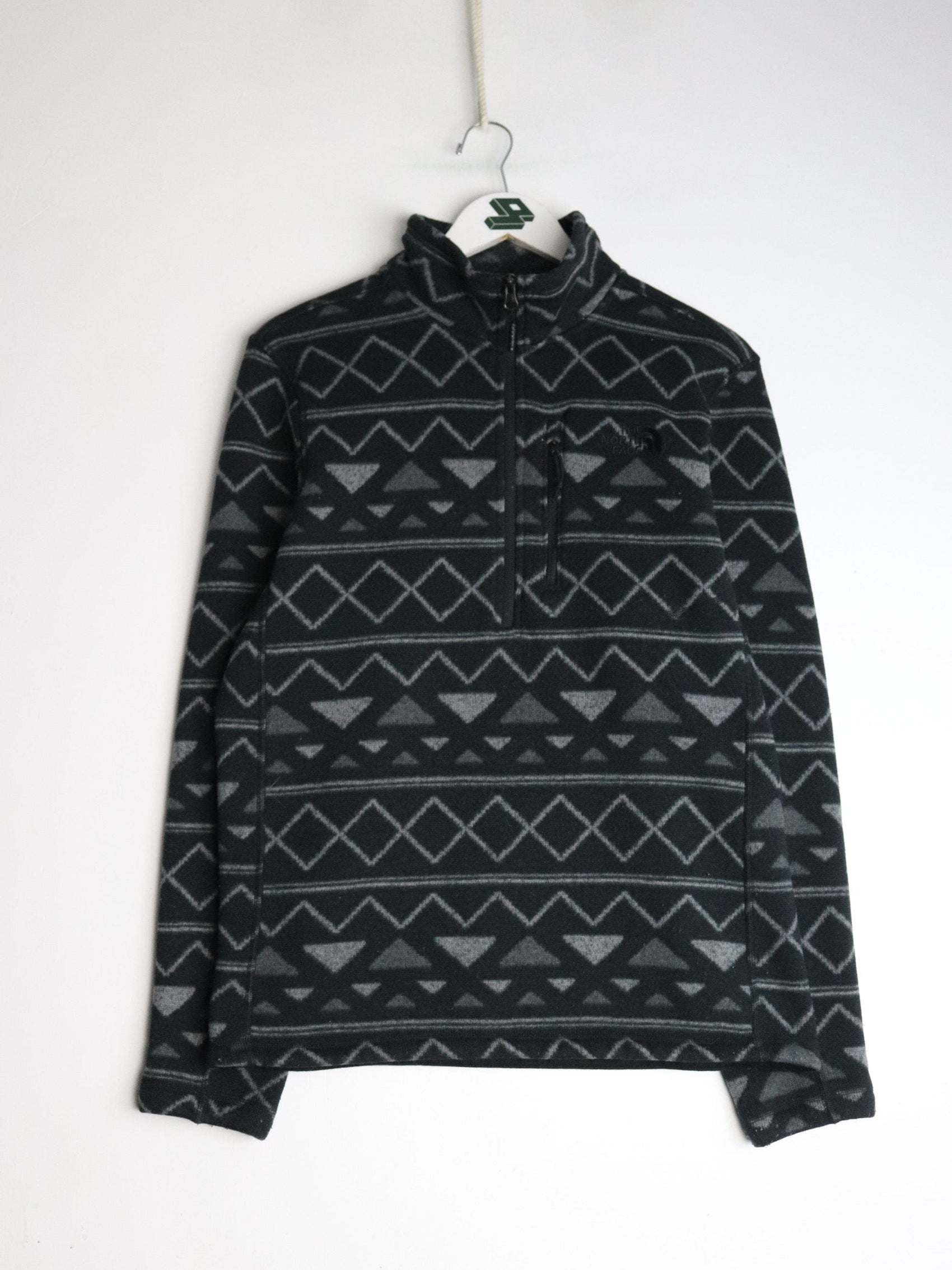 The North Face Sweatshirt Mens Small Black Quarter Zip