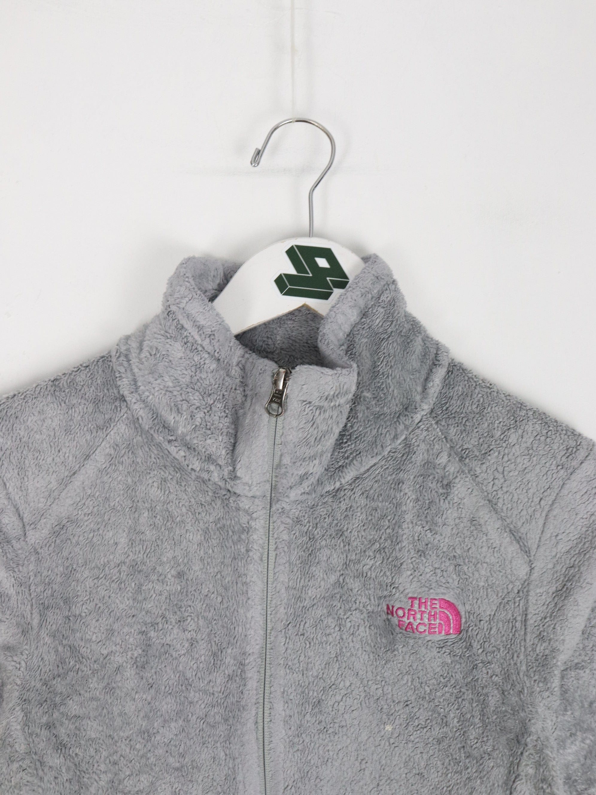 The North Face Womens Fleece Full Zip Jacket Grey Hoodie Size Small