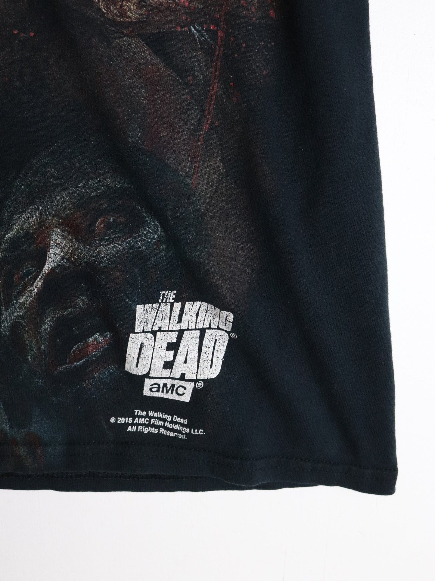 The Walking Dead T Shirt Mens Large Black All Over Print from propervintagecanada