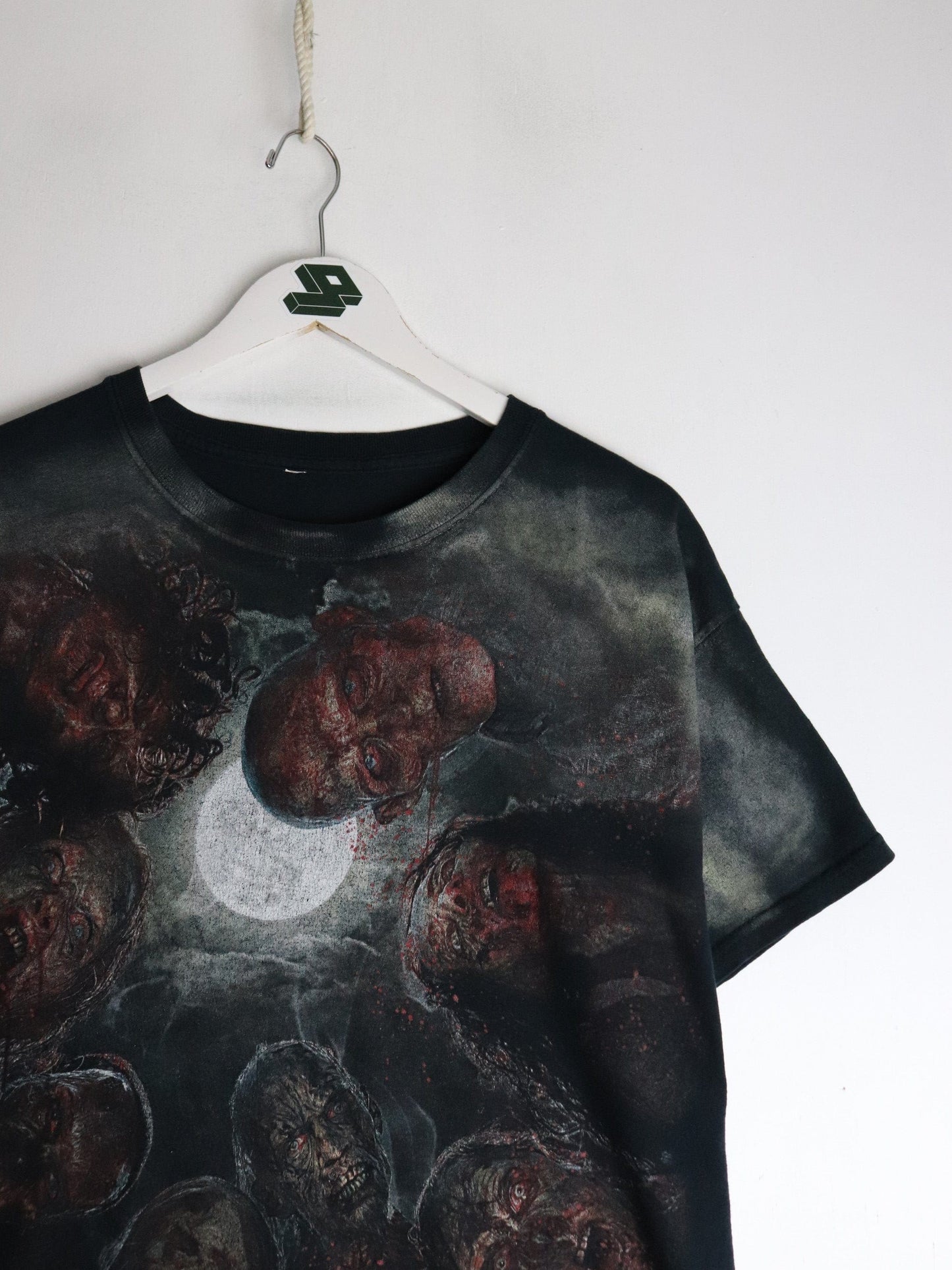 The Walking Dead T Shirt Mens Large Black All Over Print from propervintagecanada