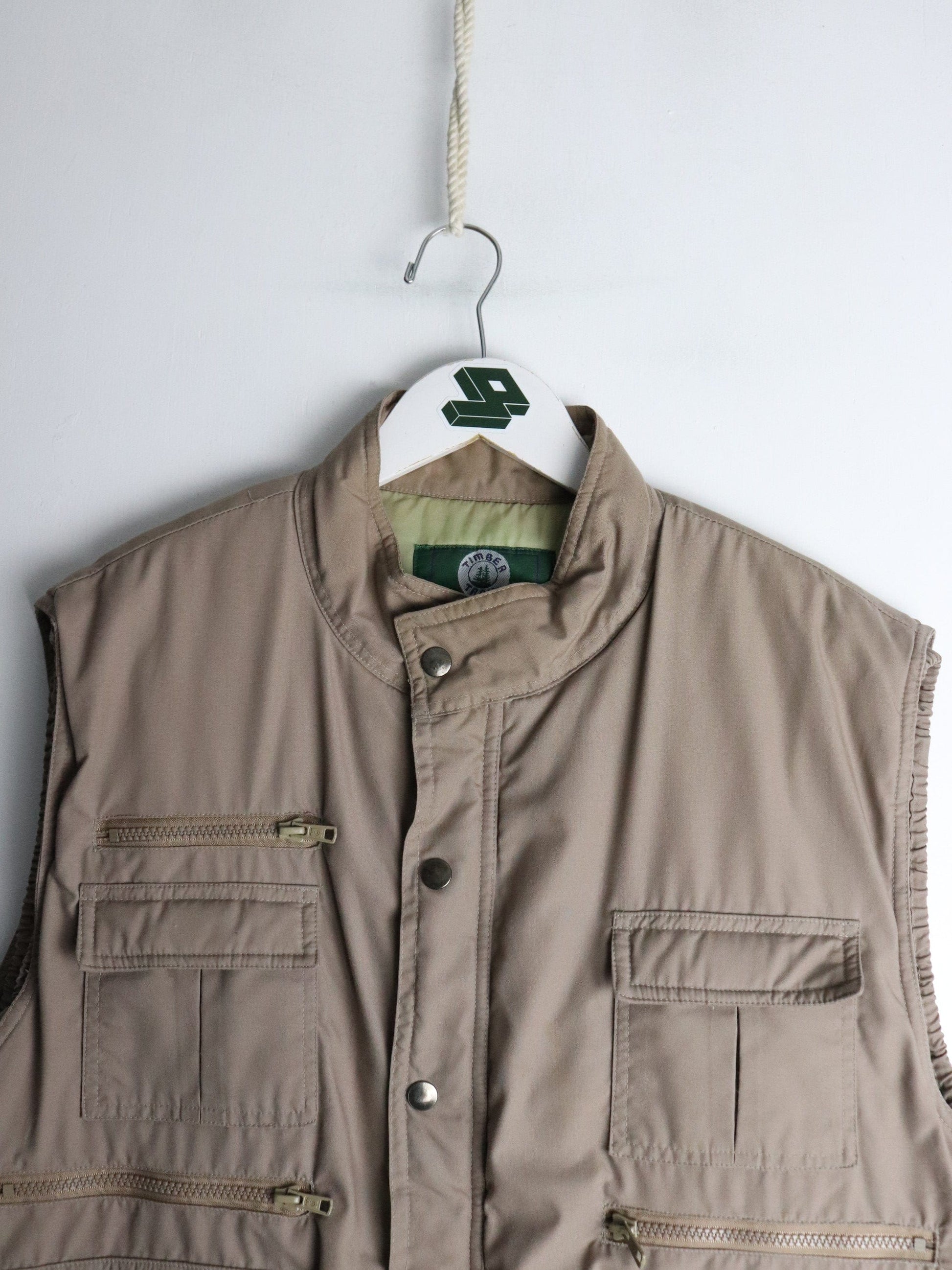 Timber Trail Vest Mens Medium Brown Jacket