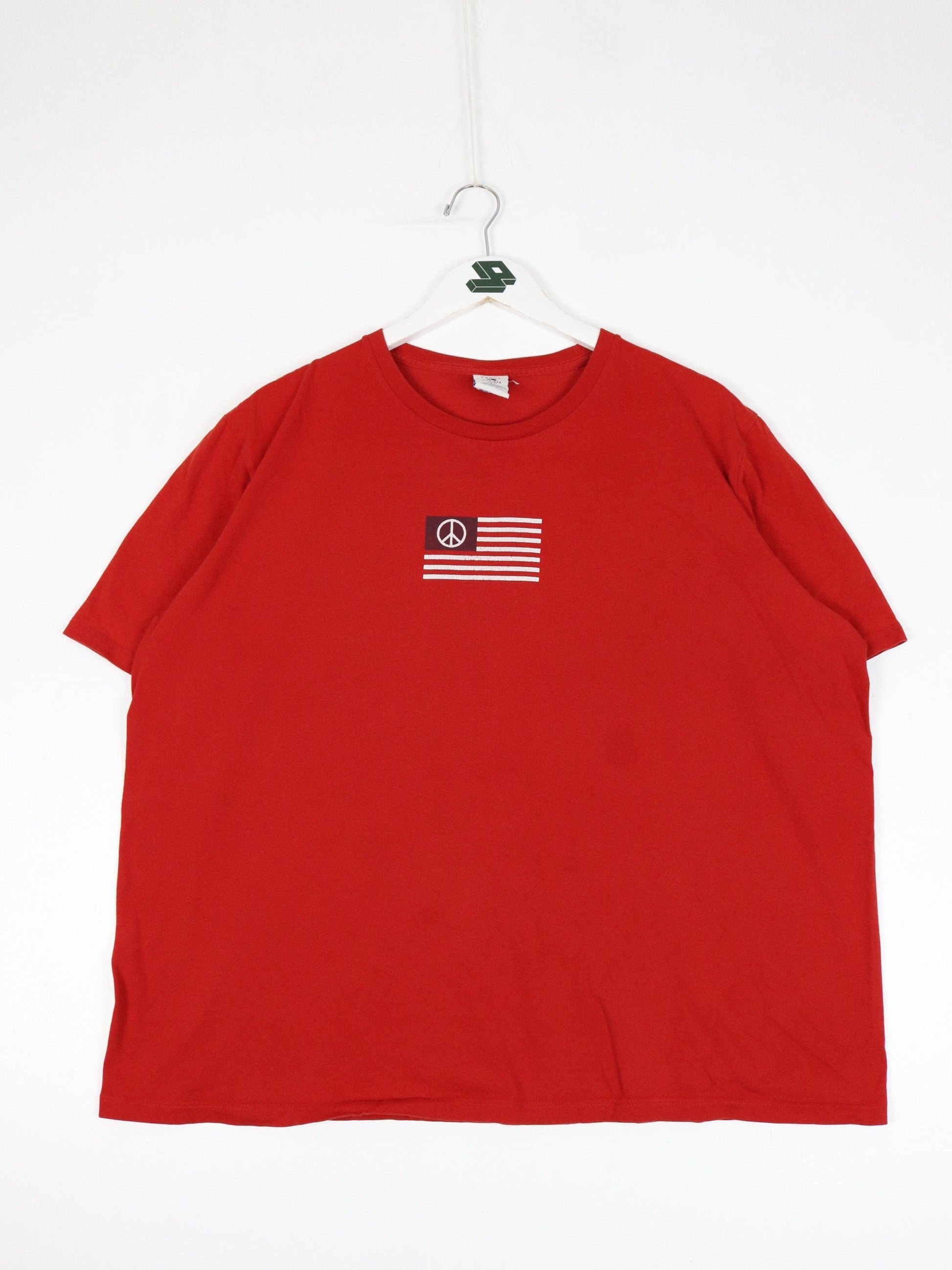 Tommy Hilfiger T Shirt Womens 2X Red Flag USA