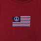 Tommy Hilfiger T Shirt Womens 2X Red Flag USA
