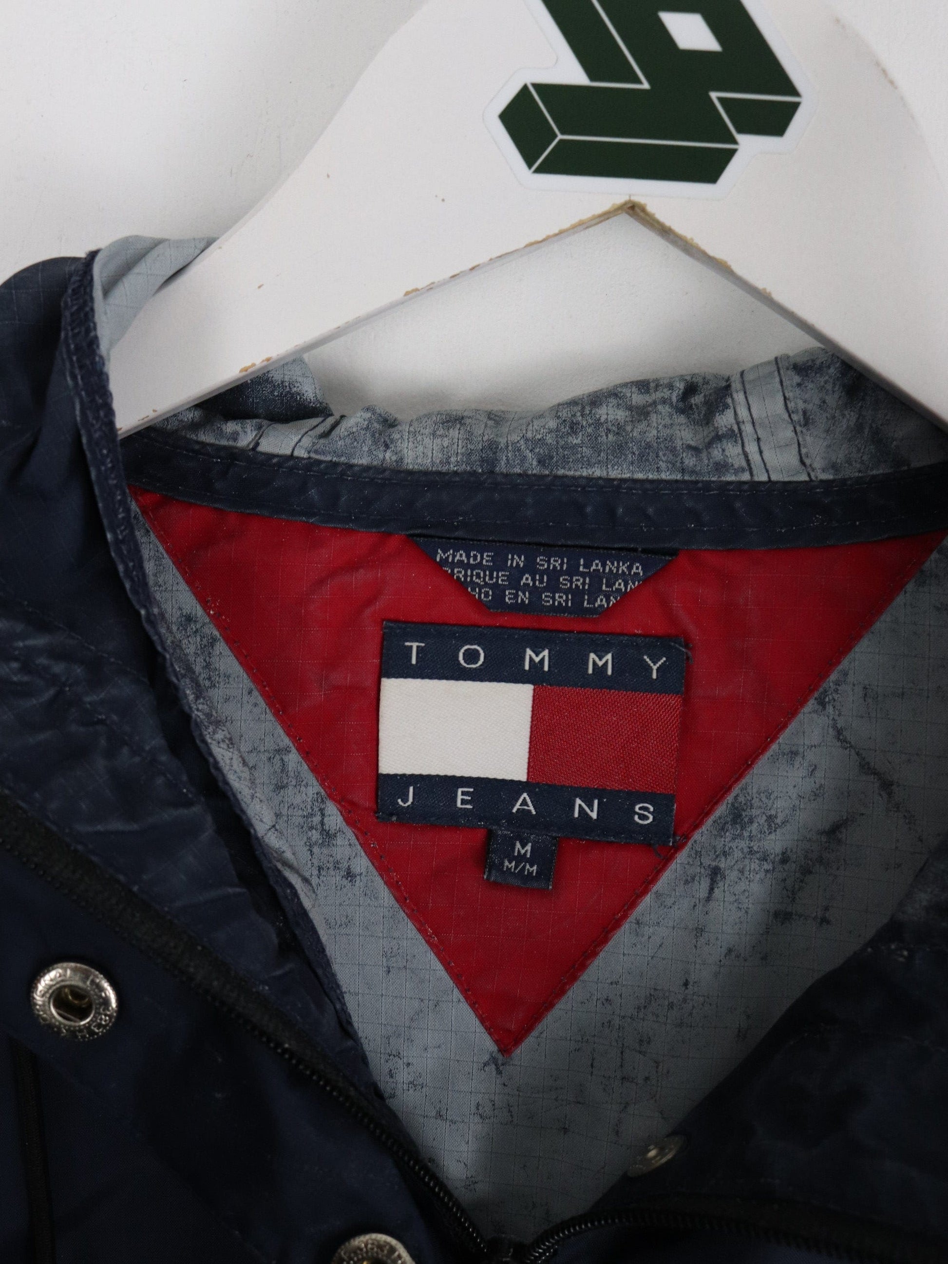 Tommy Hilfiger Windbreakers Vintage Tommy Hilfiger Windbreaker Mens Medium Blue Anorak Jacket