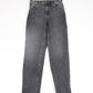 Topshop Pants Womens 25 x 30 Black Denim Jeans Mom High Waisted from propervintagecanada