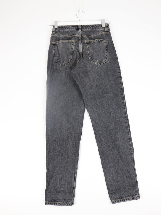 Topshop Pants Womens 25 x 30 Black Denim Jeans Mom High Waisted