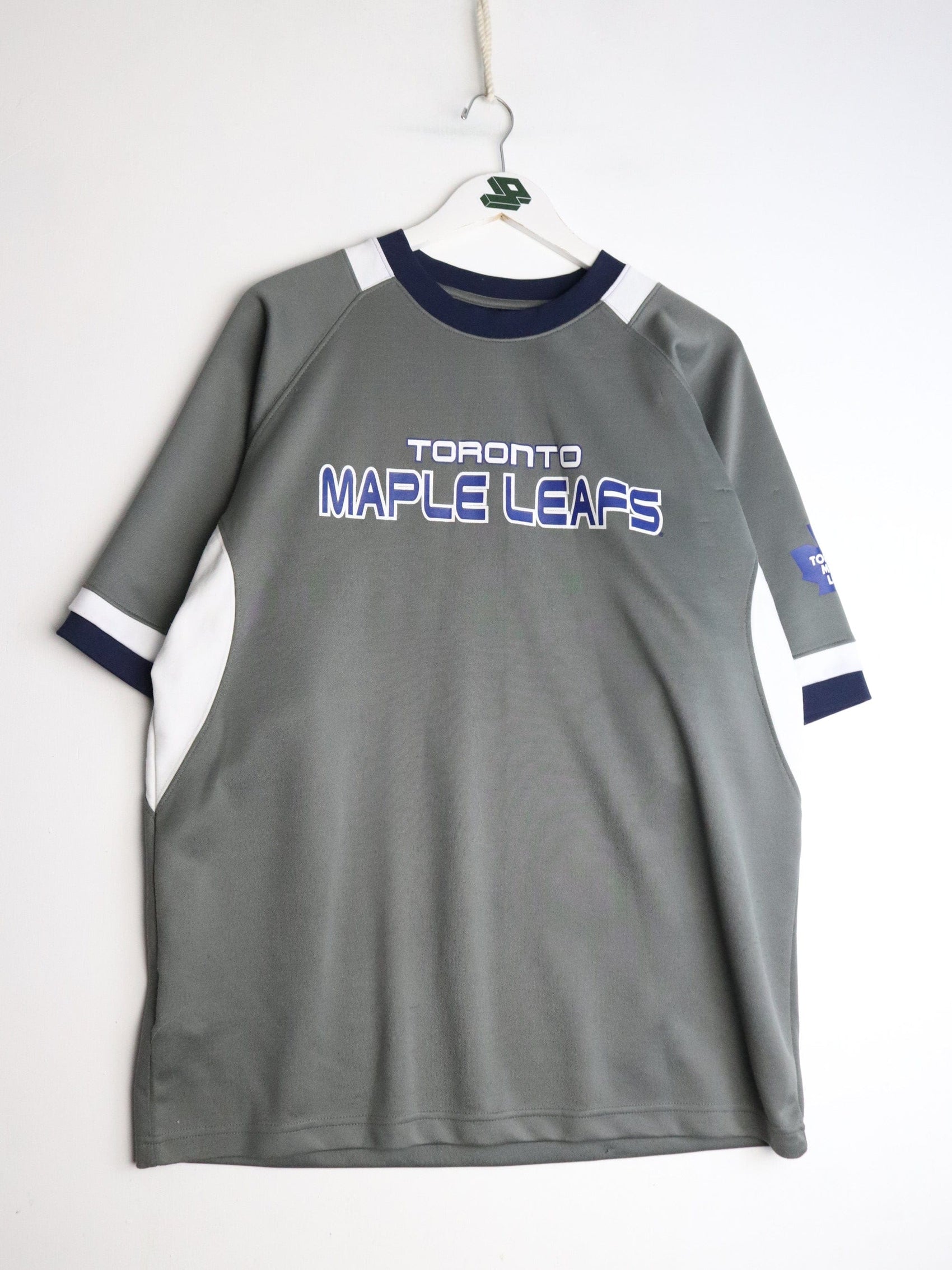 Toronto Maple Leafs Jersey Mens Large Grey
