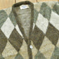 True Vintage 1960s Arrow Argyle Park Acrylic Knit Cardigan Sweater Men's M / 60s Mod Streetwear / Kurt Cobain from propervintagecanada