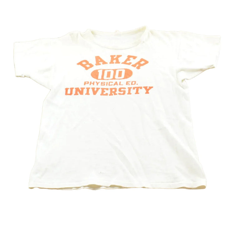True Vintage 1960s Champion Baker University Physical Education Collegiate T-Shirt Mens M from propervintagecanada