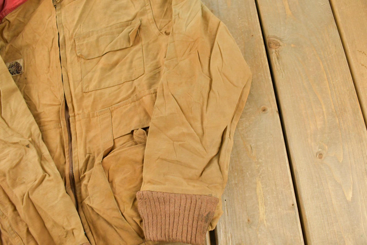 True Vintage 1960s Ideal Canvas Hunting Jacket Men's S / Made in USA / Outdoorsman / Talon Zipper / Duck Hunt Gear from propervintagecanada
