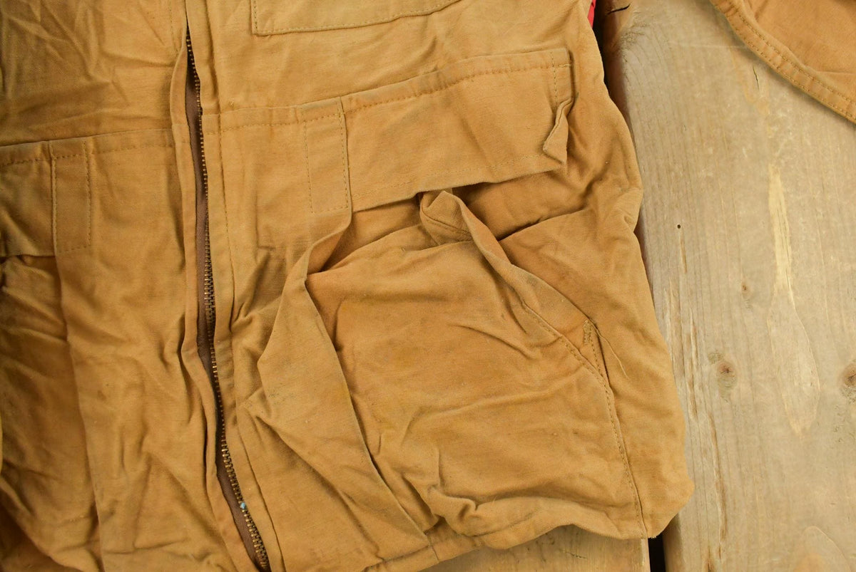 True Vintage 1960s Ideal Canvas Hunting Jacket Men's S / Made in USA / Outdoorsman / Talon Zipper / Duck Hunt Gear from propervintagecanada