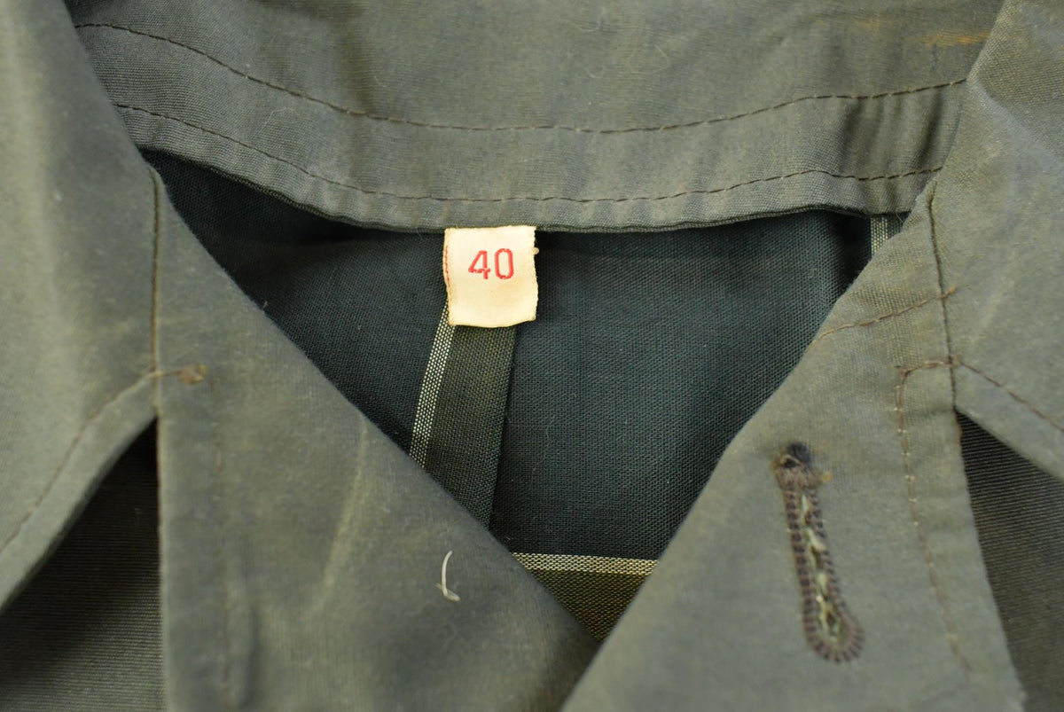 True Vintage 1960s Larini Olive Green Trench Coat Jacket Men's L / 60s Streetwear / Outerwear / Outdoors from propervintagecanada