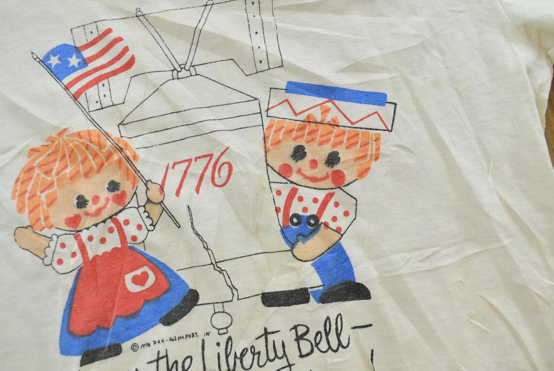 True Vintage 1970s 1776 Liberty Bell American Independence T-Shirt Youth XS from propervintagecanada