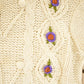 True Vintage 1970s Beldoch Popper Cable Knit Crewneck Sweater Women's L from propervintagecanada