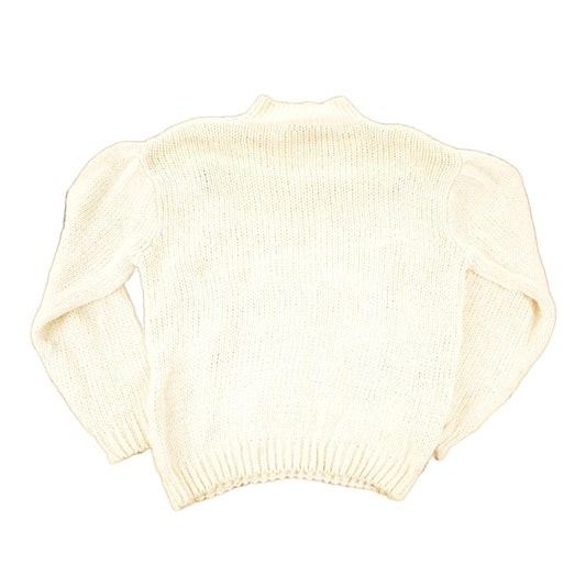 True Vintage 1970s Beldoch Popper Cable Knit Crewneck Sweater Women's L from propervintagecanada