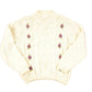 True Vintage 1970s Beldoch Popper Cable Knit Crewneck Sweater Women's L from propervintagecanada