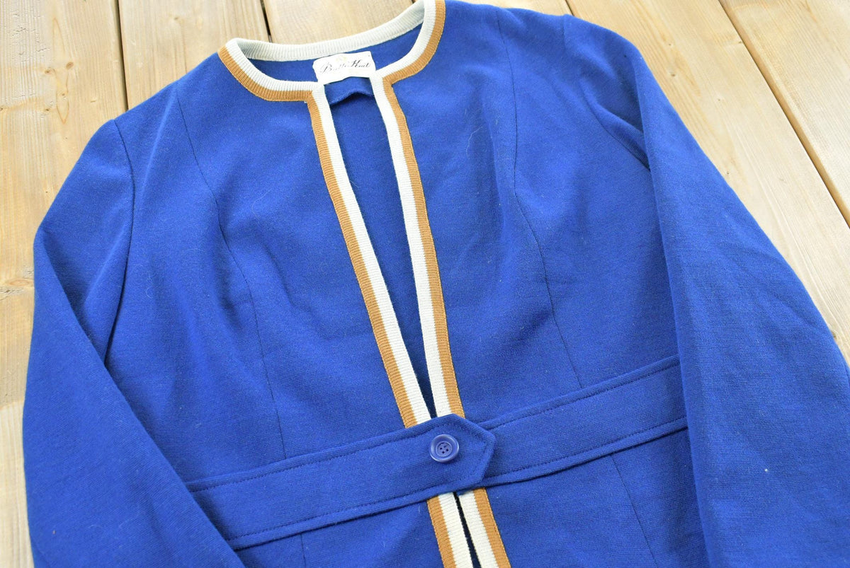 True Vintage 1970s Butte Knit Blue Cardigan Sweater Women's M from propervintagecanada