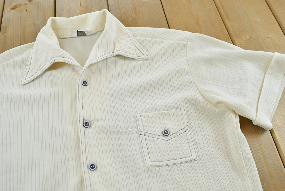 True Vintage 1970s Capri Short Sleeve Button Up Shirt Men's L from propervintagecanada