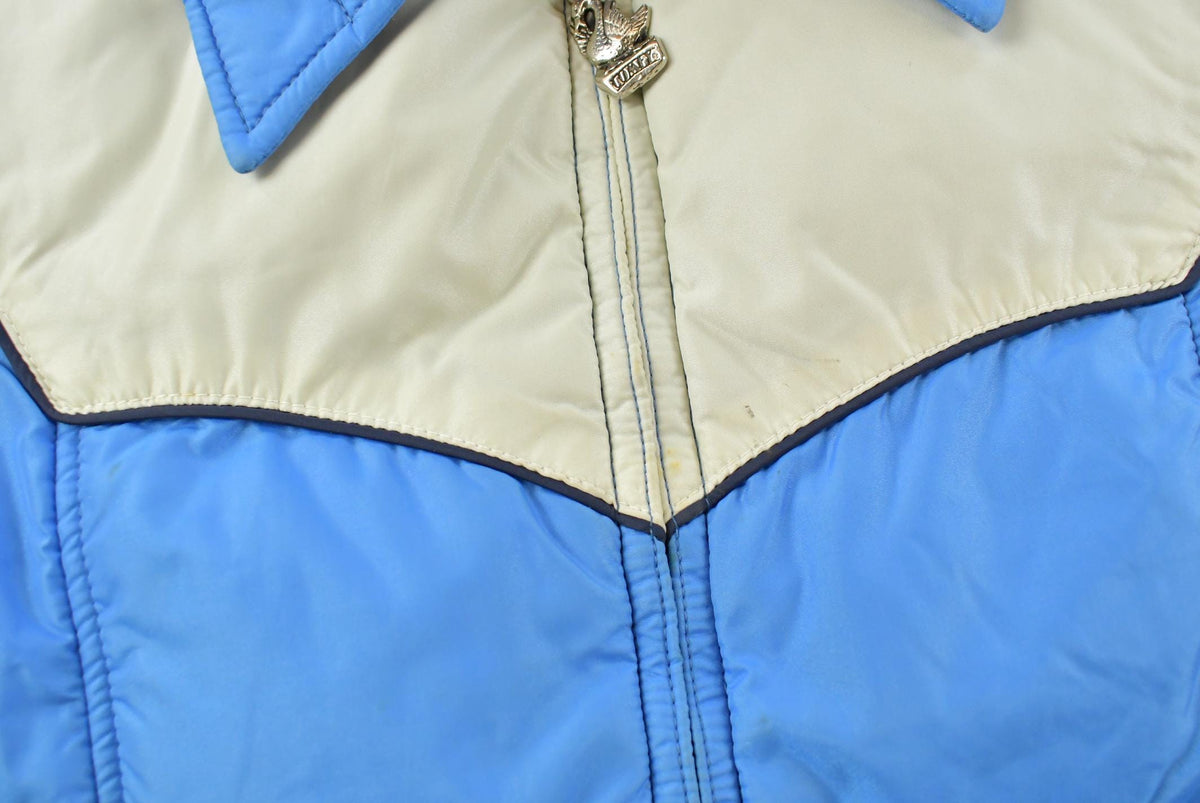 True Vintage 1970s Comfy Goose Down Western Puffer Vest Jacket Men's S from propervintagecanada
