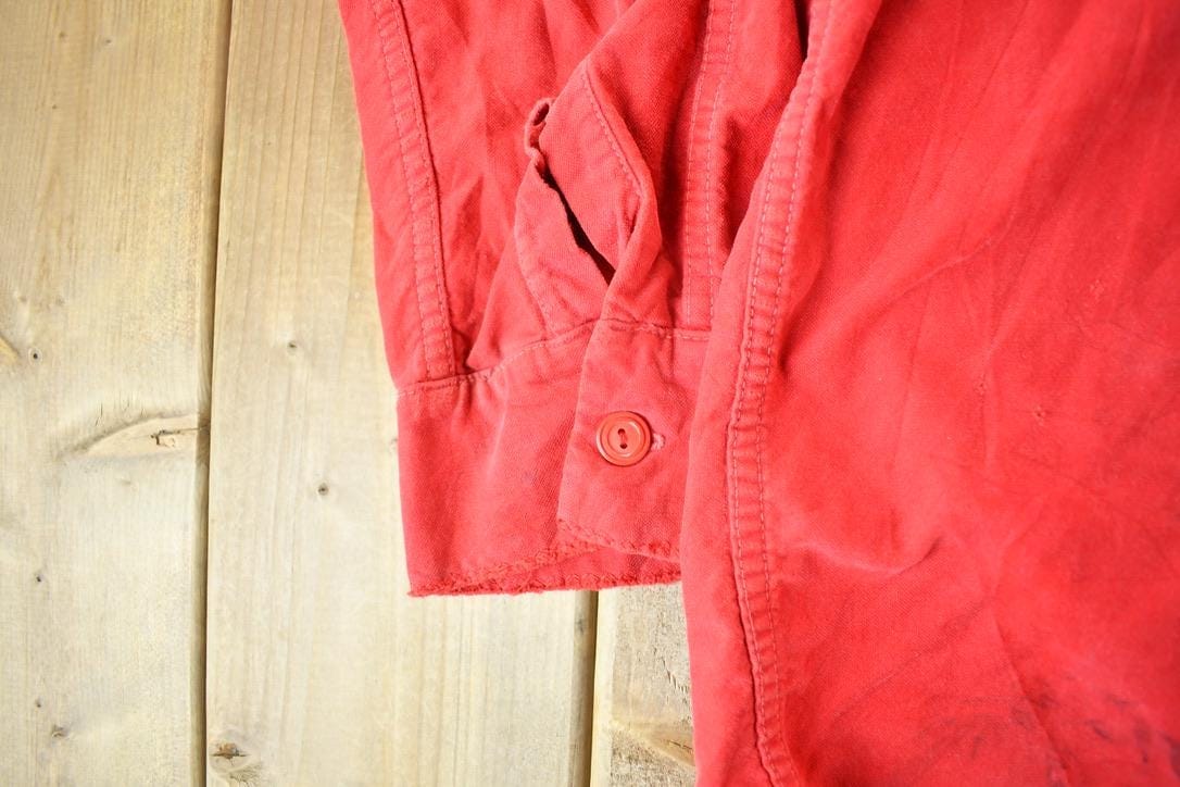 True Vintage 1970s GWG Red Button Up Flannel Shirt Men's Large from propervintagecanada