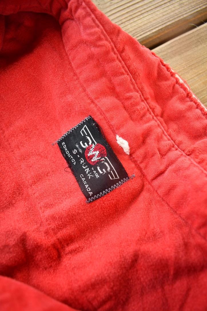 True Vintage 1970s GWG Red Button Up Flannel Shirt Men's Large from propervintagecanada