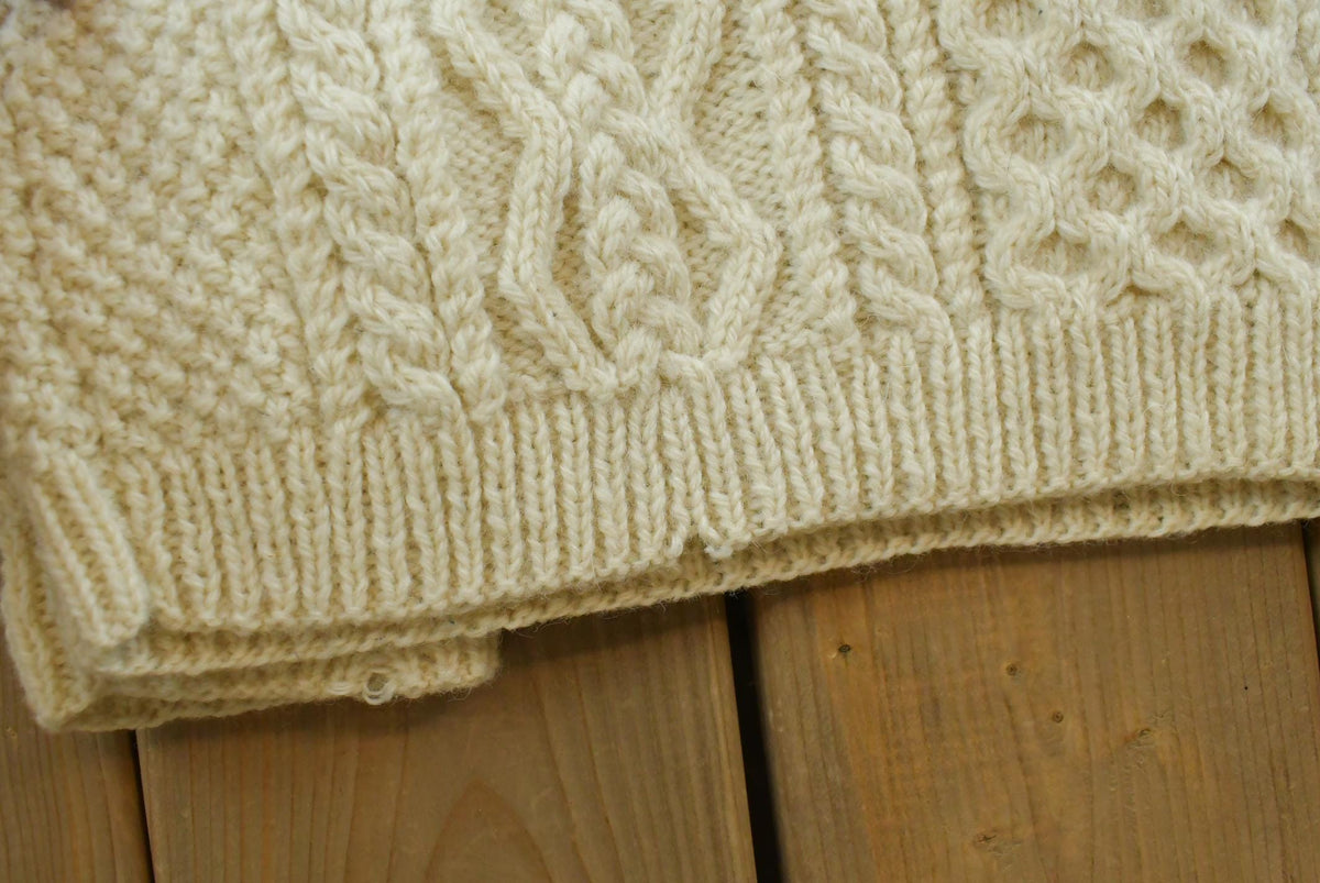 True Vintage 1970s Wool Cable Knit Chunky Sweater Men's S from propervintagecanada