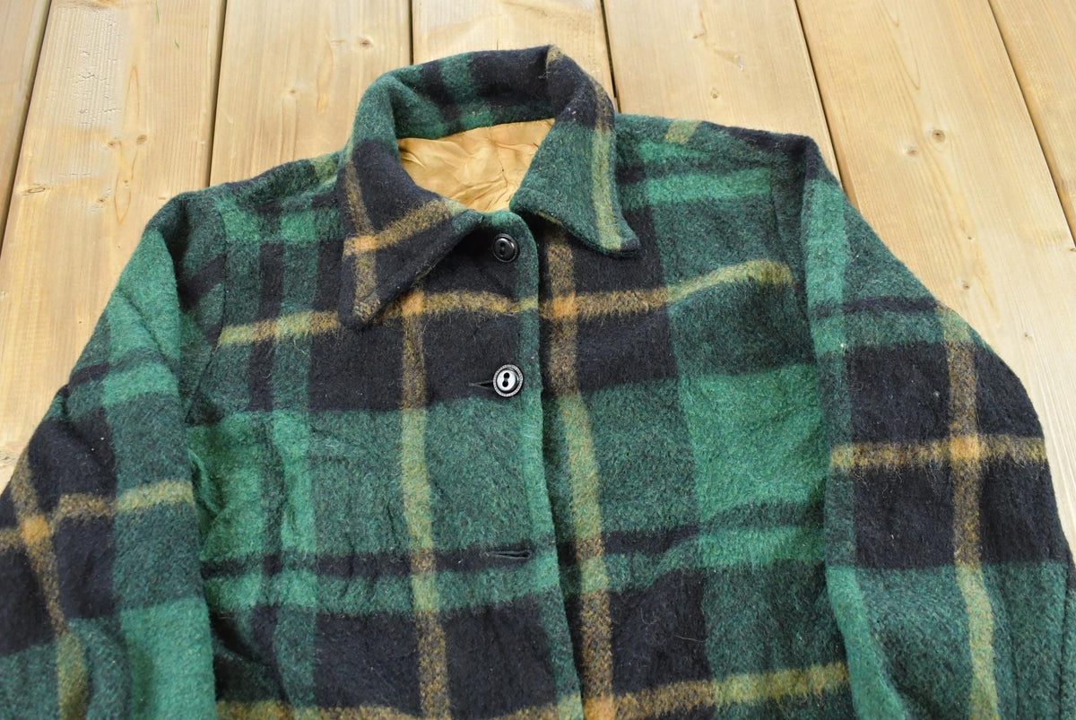 True Vintage 1970s Wool Flannel Over Shirt Shacket Men's S from propervintagecanada