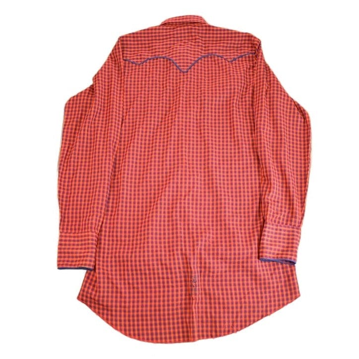 True Vintage 1980s JCPenny Western Apparel Western Cowboy Long Tail Button Up Shirt Men's XL from propervintagecanada
