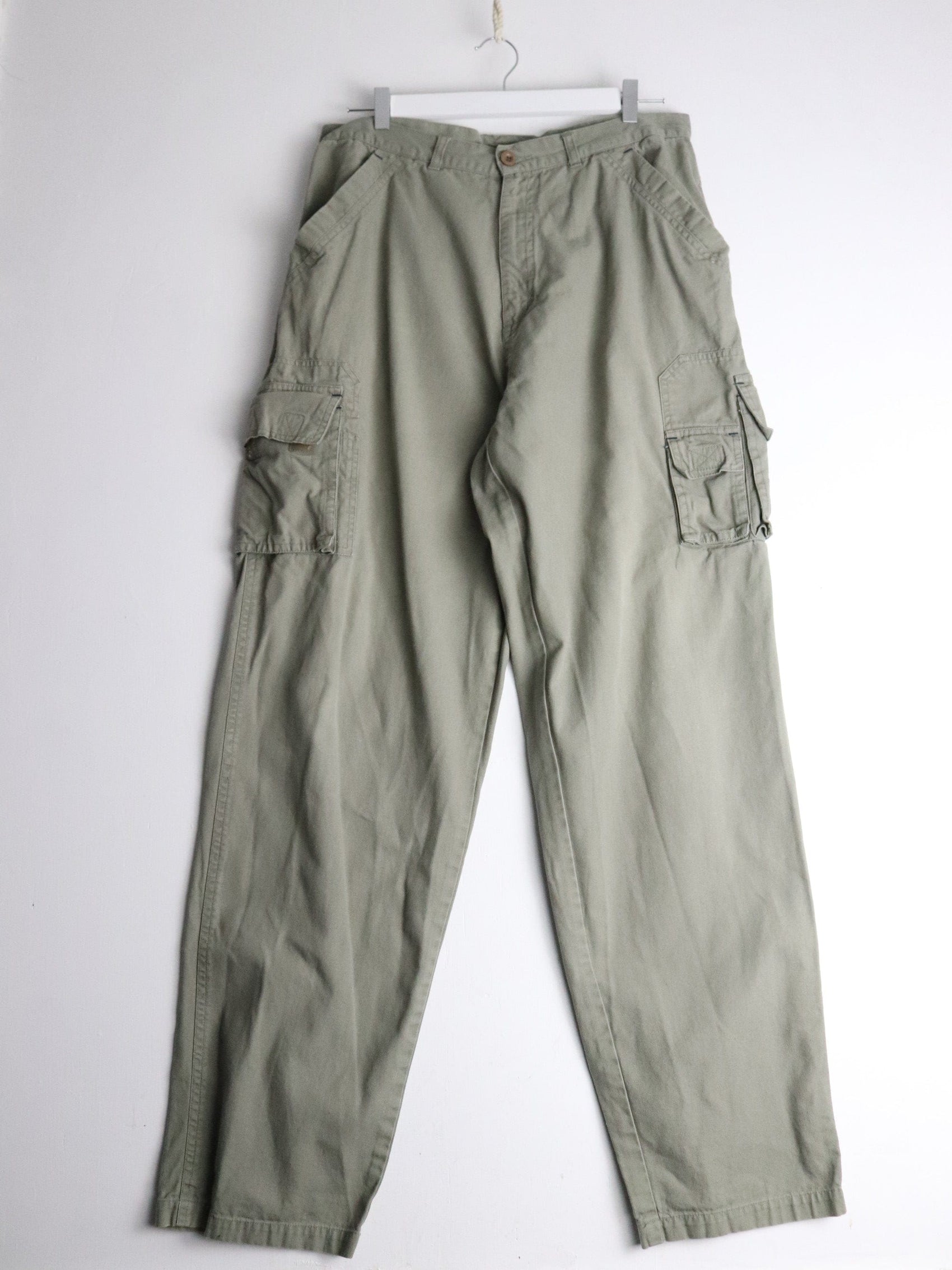 Tuf Brooks Outdoor Pants Mens 36 Green Cargo