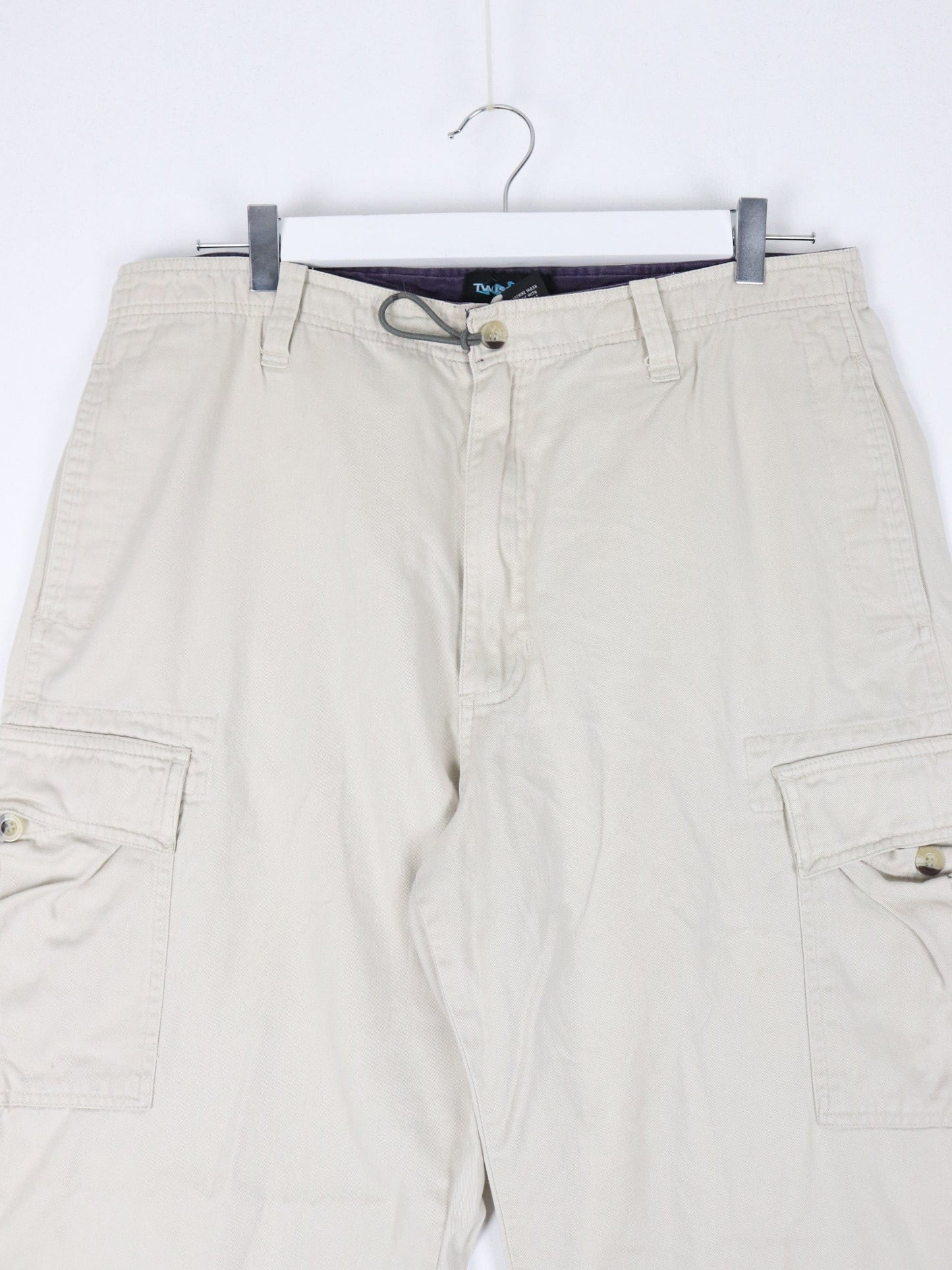 Twisted Wear Pants Fits Mens 36 x 29 Beige Cargo Y2K