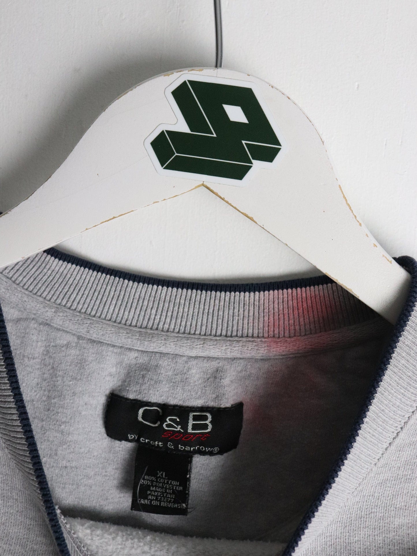 U.S.A. Sweatshirt Mens XL Grey Flag from propervintagecanada