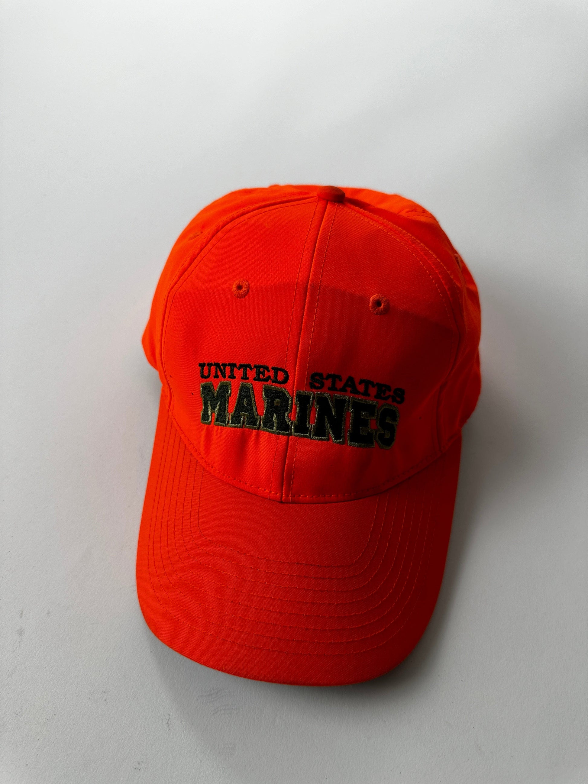 U.S. Marines Hat Cap Adult Orange Snap Back