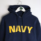 U.S.Navy Sweatshirt Mens Medium Blue Hoodie from propervintagecanada