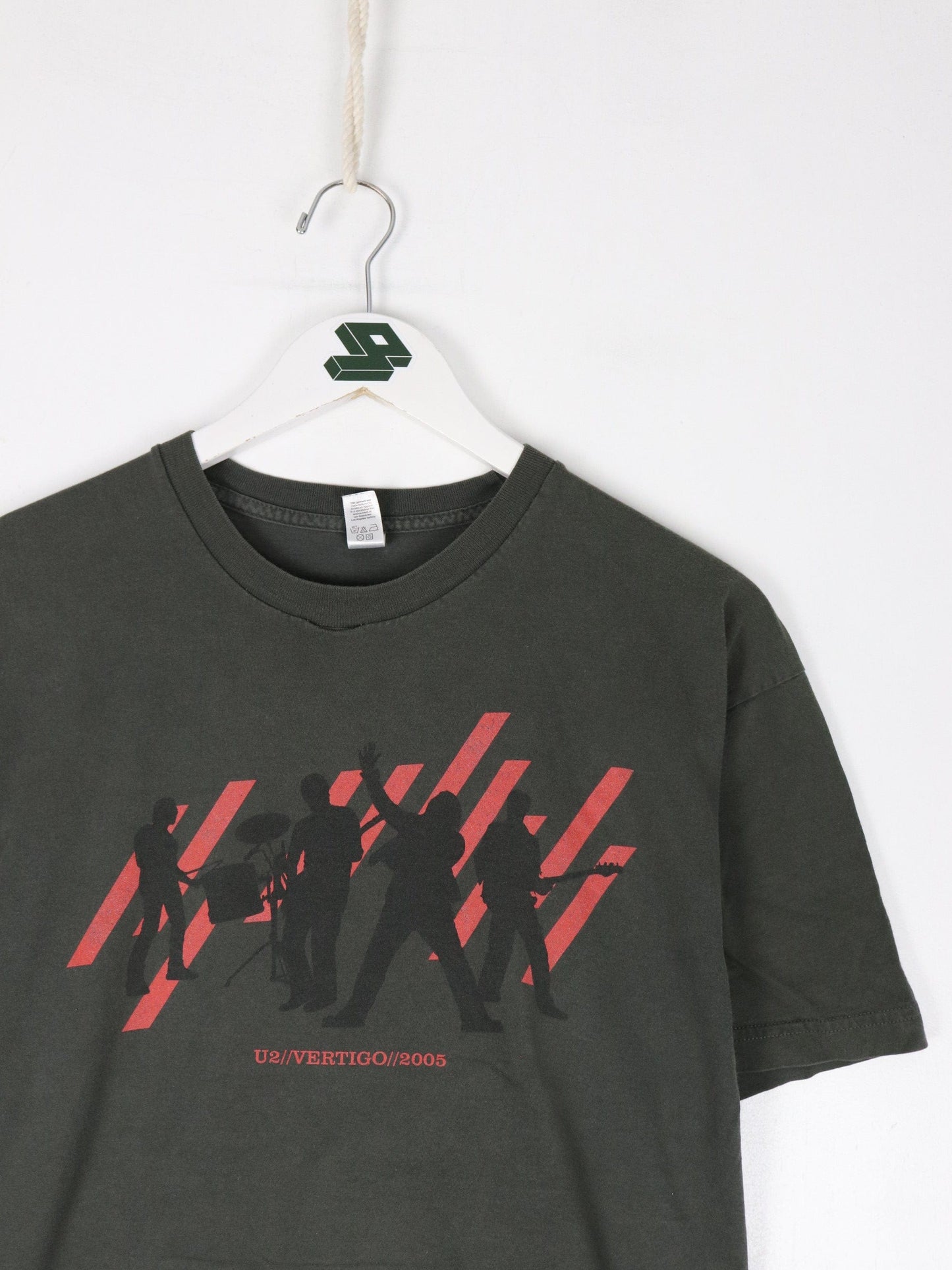 U2 T Shirt Mens XL Grey 2005 Vertigo Tour Concert from propervintagecanada